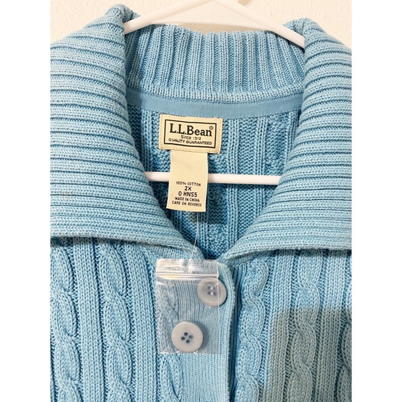 L.L.Bean Buttoned Sweater NWOT - Picture 3 of 4